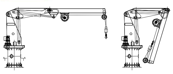 Hydraulic Knuckle Boom Crane